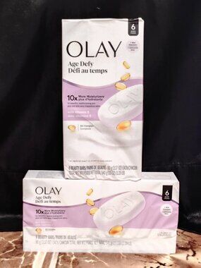 Olay Beauty Bar, Age Defying, 10x More Moisturizers, Smooth & Gentle on Skin